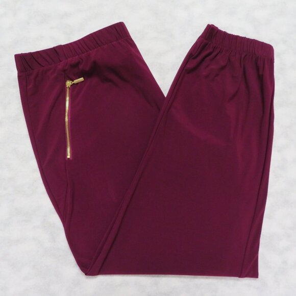 Nina Leonard JoggerSize 1X Plum Solid - Picture 5 of 8